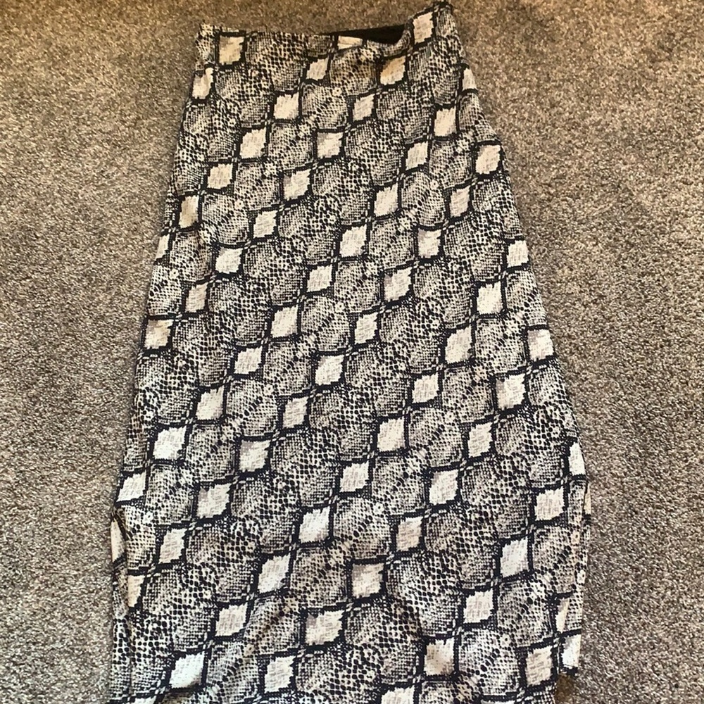 medium length boho skirt